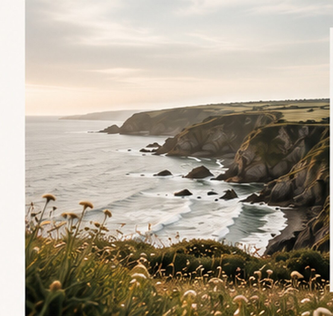 Devon coastline near Mindfulness Devon's retreats